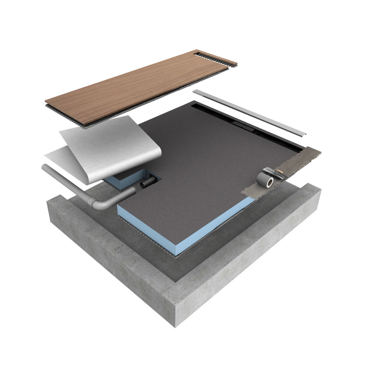 Wedi Fundo Plano Linea Douchevloerelement